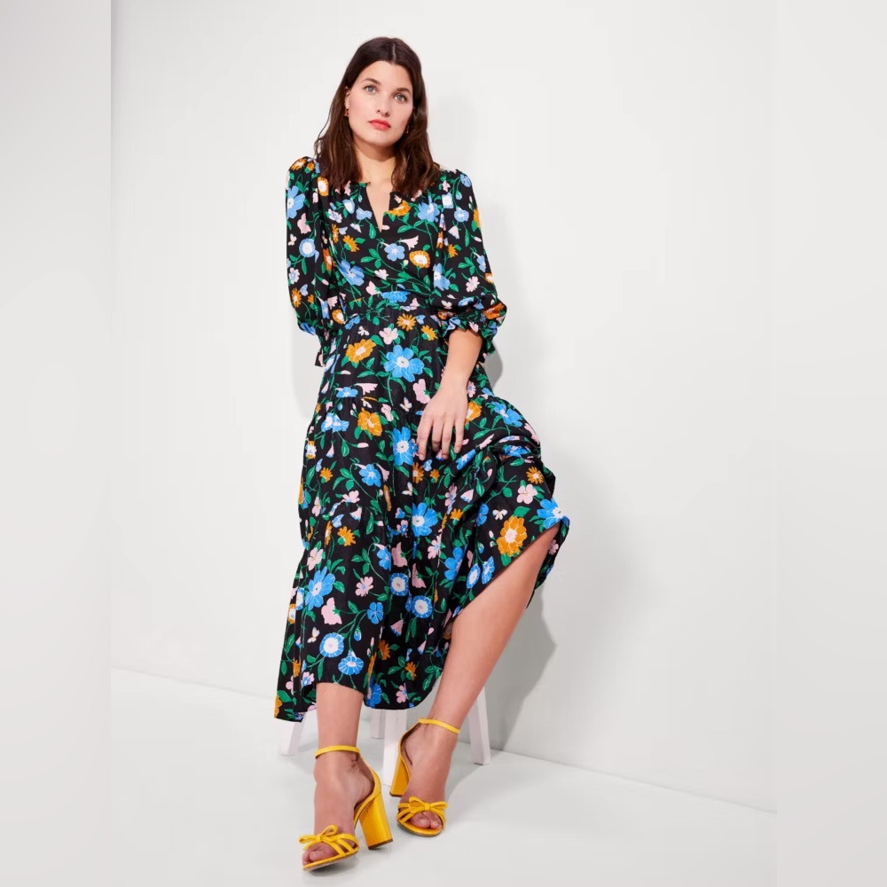 Kate Spade Floral Garden Cloqué Skirt - Picture 5 of 15